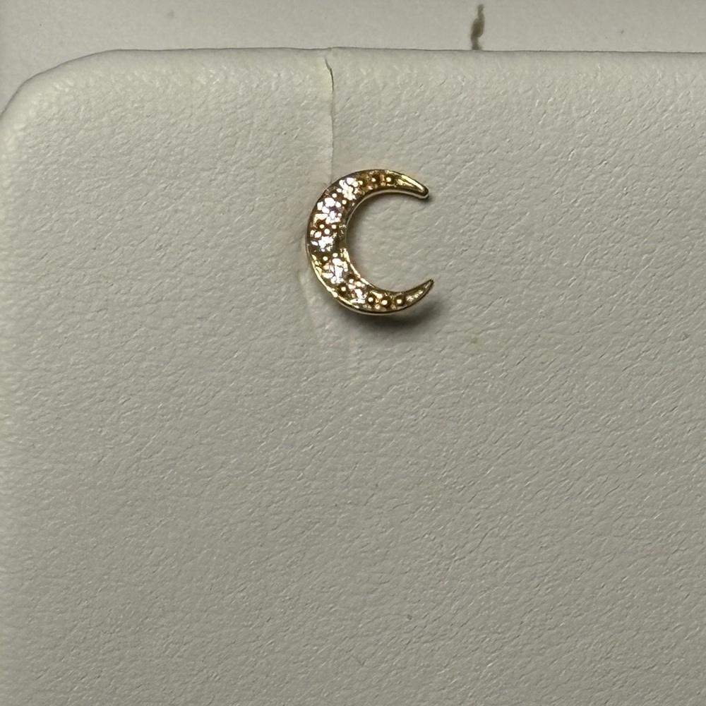 Gold Crescent Moon Nose Ring